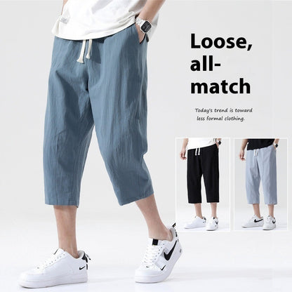 Loose Plus Size Linen Cotton Pants