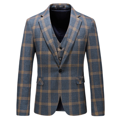 Plaid 3-Piece Suit