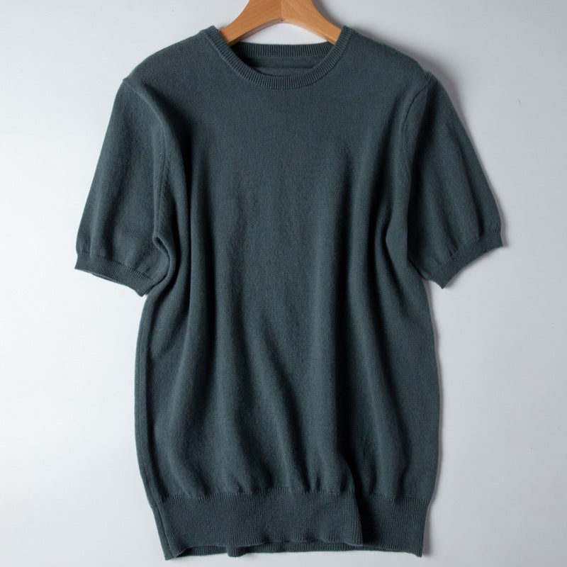 Short Sleeve Cashmere Top