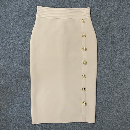 Bandage Temperament Hip Skirt