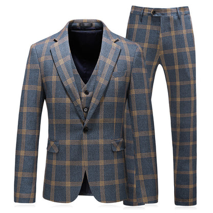 Plaid 3-Piece Suit