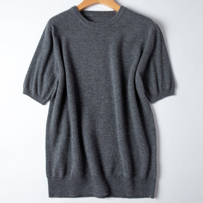 Short Sleeve Cashmere Top