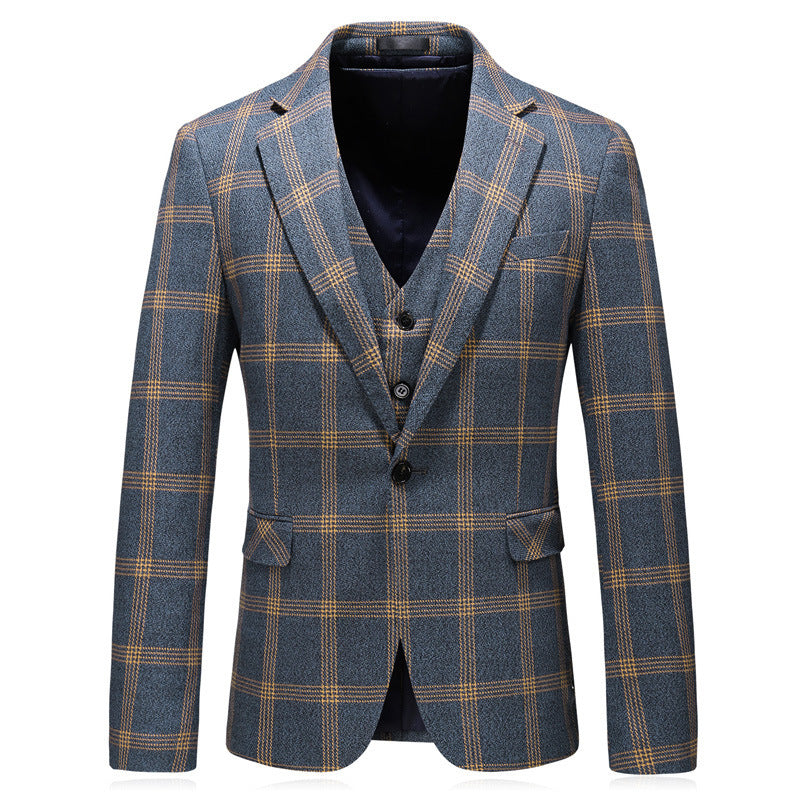 Plaid 3-Piece Suit