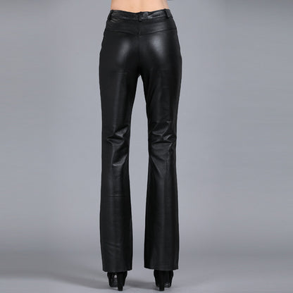 Premium Bootcut Leather Pants