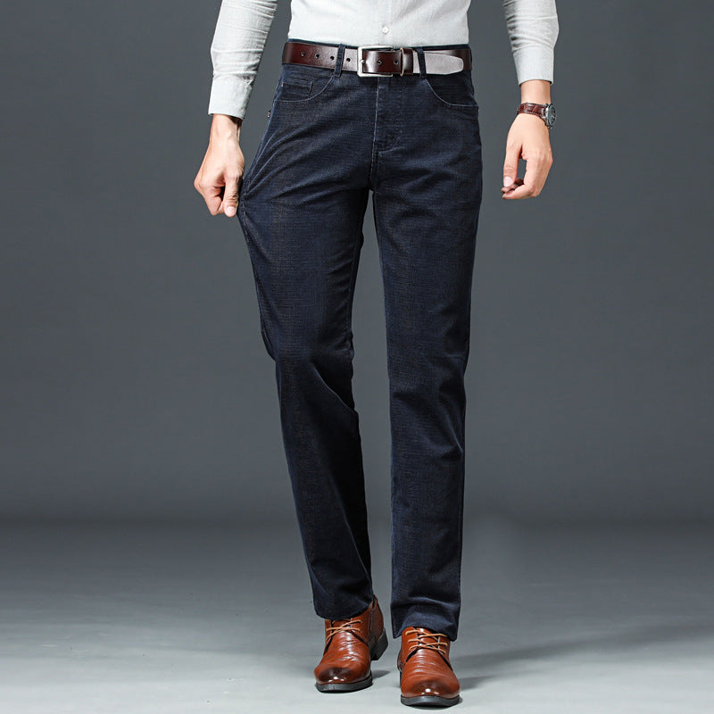 Formal Corduroy Straight Trouser