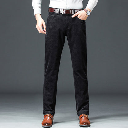 Formal Corduroy Straight Trouser