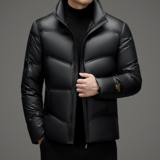 Down Stand Collar Thickened Jacket