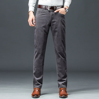 Formal Corduroy Straight Trouser