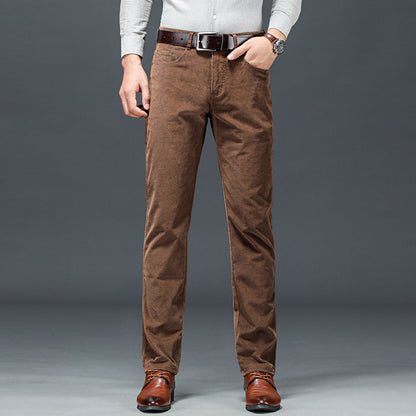 Formal Corduroy Straight Trouser