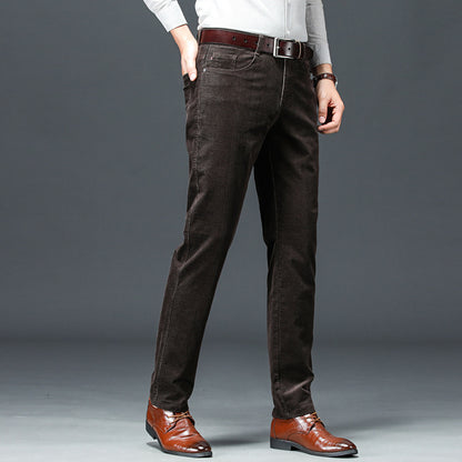 Formal Corduroy Straight Trouser