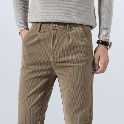 Light Corduroy Casual Trousers