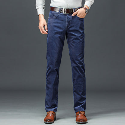 Formal Corduroy Straight Trouser