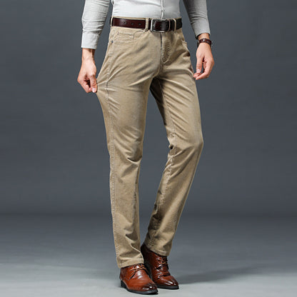 Formal Corduroy Straight Trouser