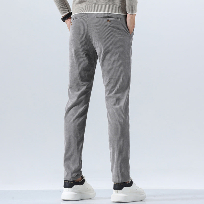 Light Corduroy Casual Trousers