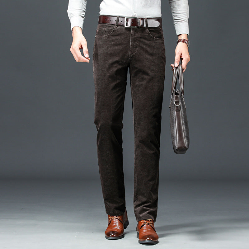 Formal Corduroy Straight Trouser