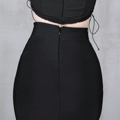 Bandage Temperament Hip Skirt