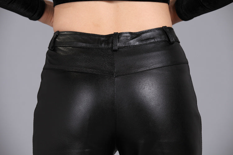 Premium Bootcut Leather Pants